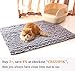 Vivaglory 35½ x 23¾inch Large Washable Cat Litter Mat,3D Design Microfiber Litter Trap Mat, Soft on Sensitive Paws,Ultra Absorbent and Waterproof, Grey