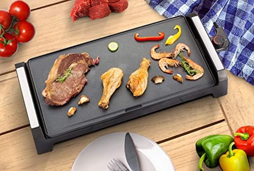 Senya SYCK-G021 Plancha électrique XL 6 à 8 Personnes Plancha Time, Revêtement antiadhésive 2200 W Noire - Cuisine A Vivre Senya SYCK-G021 Plancha électrique XL 6 à 8 Personnes Plancha Time, Revêtement antiadhésive 2200 W Noire
