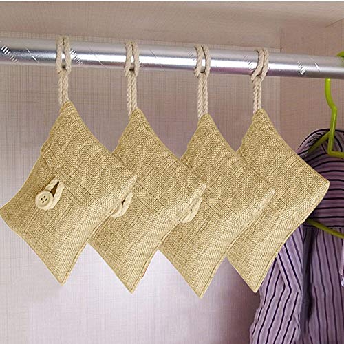 Air Freshener Bamboo Charcoal Activated Carbon Odor Deodorant,Outsta New Gadgets Bags Car Air Freshener 2018 New (5pcs, Beige)