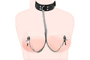 ERUN Nipple Clamps Entertainment Clip for Women Non-Piercing Adjustable Metal Nipple Rings Clip On Nipple Rings Decorative Cl