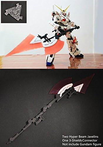 EffectsWings Hyper Beam Javelin with 3-Shields Connector for Bandai 1/60 PG RX-0 Unicorn Gundam