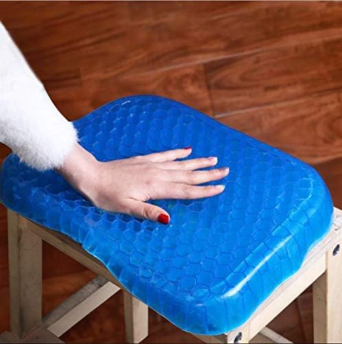 PETRICE Rubber Gel Soft Egg Cushion Sitter Soft Breathable Honeycomb Cushion Memory Seat Pillow Flex Pillow Back Support Sit On an Egg Essential Accessory for Relieve Sedentary Fatigue Sciatica Pain