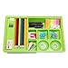 Green Multi Compartment Office Desk Drawer Plastic School Supply Organizer Caddy Tray w/ Sliding Shelf