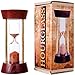 HANZONBIG Sand Hourglass Timer – Best Accurate Time Management Device for Activities, Work & Focus – Ultimate Home, Office & Desk Decoration – 5 Minute Hour Glass (Brown)