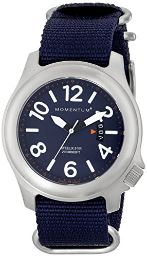 Momentum Men's 1M-SP74U7U Steelix Analog Display Japanese Quartz Blue Watch