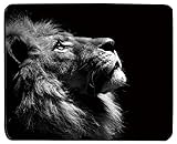 Brain114 Customized Mouse Pad Oblong Thingking Lion Personalized Mousepad Non-Slip Gaming Mouse Pads