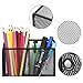 Magnetic Pencil Holder, 2 Generous Compartments Magnetic Storage Basket Organizer to Hold Whiteboard, Refrigerator, Locker Accessories (1 Pack)