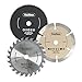 VonHaus 3 Piece Assorted Blade Kit, Blade Diameter: 3 ½” + Blade Arbour: 3/8” Compatible with the VonHaus Compact Plunge Saw