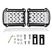 Side Shooter LED Pods, DJI 4X4 2Pcs 4 Inch 114W LED Working Bar Triple Row CREE LED Cubes Off Road Spot Flood Combo Beam Driving Fog Lights for Trucks Jeep ATV UTV SUV Boat, 2 Years Warranty