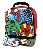 Marvel Heroes Dual Compartments Insulated Lunch Bag