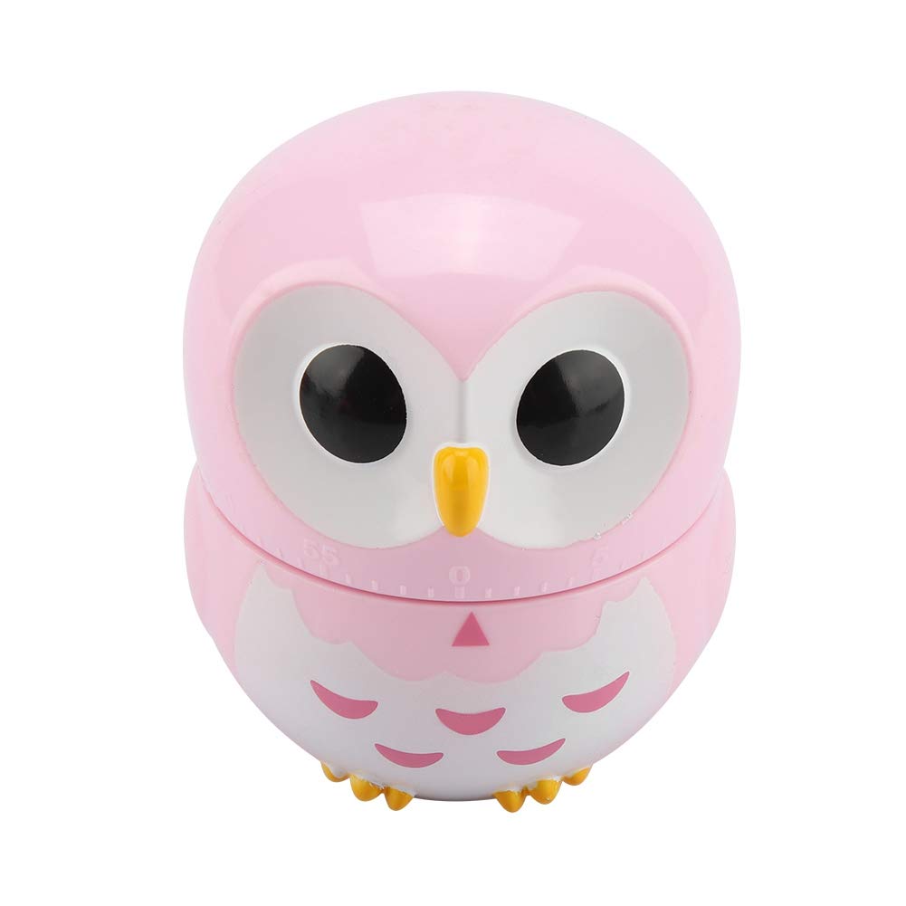 Timer Owl Timer High Precision for Kitchen Frying Baking Cooking Eggs(pink)