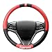Finex Supreme Steering Wheel Cover Black and Red Label for Universal Auto Car Accessories