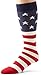 K. Bell Big and Tall Men's Original Novelty Crew Socks, Stars & Stripes (Red/White/Blue), Shoe Size: 6-12