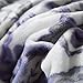All American Collection Super Soft Ultra Comfort Plush Microfiber Solid Throw Blanket for Couch Home Bedroom Living Room (King, Beverly White/ Lavander)