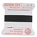 Griffin Silk Beading Cord & Needle Size 2 Black