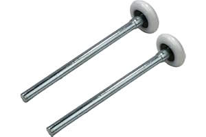 2pcs Garage Door Rollers, 2" Nylon Roller for 2" Garage Track, 6.2" Stem, 11 Balls Sealed Bearing, for Commercial and Residen