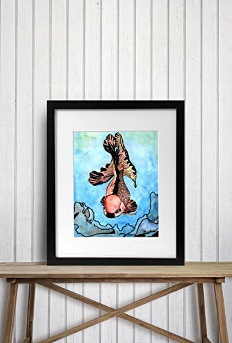 Koi Fish Original Watercolor - Art Print