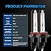 HYB 9005 6000K HID Bulb Xenon Headlight Replacement Bulbs HB3 ultra white (Pack of 2)
