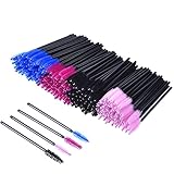 eBoot 200 Pieces Disposable Mascara Wands Eyelash Brushes Eye Lash Makeup Applicators Cosmetic Brush Kit, Multicolor