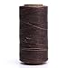 KINGSO 284 Yards Leather Sewing Waxed Thread DIY Craft Light Brown