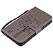 Linkertech Galaxy J7 V Case, Galaxy J7 Perx Case, [Kickstand] PU Leather Wallet Flip Pouch Case Cover with Wrist Strap & Card Slots for Samsung Galaxy J7 2017 / J7 Sky Pro/Galaxy Halo (B-3)