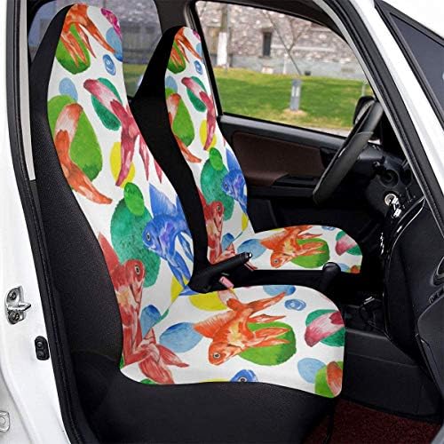 チャイルドシートカバー 車座席保護シート 金魚柄 チャイルドシート シートカバー シートプロテクター 保護マット 車用カーシートカバー 座席保護 エプロンタイプ 滑り止め 軽自動車 通気性 丸洗える ずれにくい B086gqn5ct 1 280円 セール開催中最短即日発送 新作