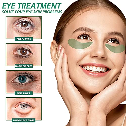 VANELC Eye Mask,Under Eye Patches with Collagen Seaweed,Eye Gel