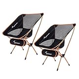 Sportneer Portable Lightweight Folding Camping Chair for Backpacking, Hiking, Picnic