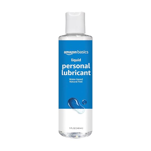 AMAZON BASICS LIQUID WATER BASED LUBE, 5 FLUID OUNCE, NATURAL FEELING PERSONAL LUBRICANT, EASY TO CLEAN, TOY FRIENDLY, CONDOM COMPATIBLE, 1 PACK