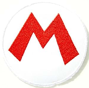 Amazon.com: M Super Mario Bros Brothers Head Logo Cartoon
