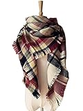 MOLERANI Winter All-match Warm Plaid Blanket Best Gift Scarf Oversized Shawl Cape