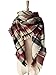 MOLERANI Winter All-match Warm Plaid Blanket Best Gift Scarf Oversized Shawl Cape