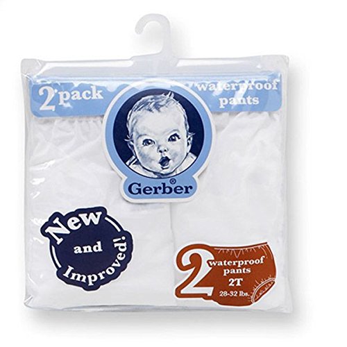 Gerber Waterproof Baby Pants, 2 Pk, Vinyl (3T/32-35 lbs)