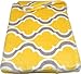 Mezzati Velvet Plush Throw Blanket - Amazingly Comfy, Soft and Cozy - Elegant and Modern Designs and Colors - Perfect for Couch, Sofa (Lemon Yellow Wave)