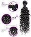 Luduna Water Wave Bundles with Closure Brazilian Virgin Hair Water Wave 3 Bundles with Closure 8a Unprocessed Human Hair Extensions (18 20 22+16, Natural Color)