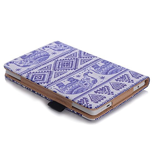 Vogue Shop PU Leather Folio Protective Stand Case with Magnetic Closure for Amazon Kindle Fire HD 7 - Elephant