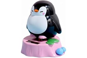 Gralara Whimsical Solar-Powered Penguin Swing Figure, Style-G