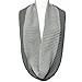 Wrapables Thick Knitted Winter Warm Infinity Scarf - Light and Dark Grey