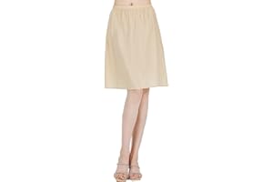 BEAUTELICATE Womens Half Slip 100% Cotton Vintage Underskirt in 3 Lengths