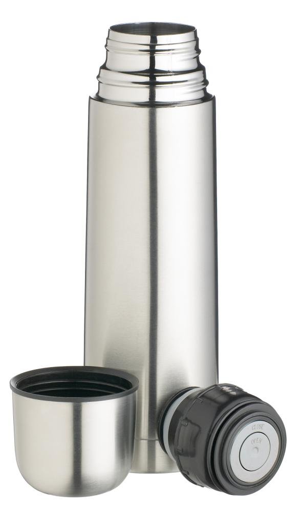 MasterClass Small Stainless Steel Vacuum Flask, 300 ml (0.5 Pints), Silver