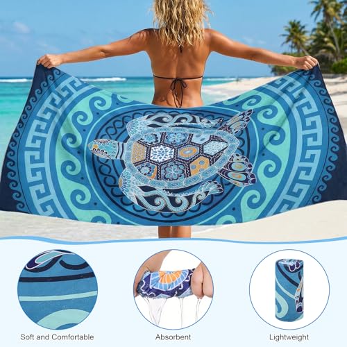Zocipro Microfibre Beach Towel 180 x 90 cm – Anti-Draining XXL – Quick Drying, Ultralight and Portable, for Swimming Pool, Camping, Travel, Sports and Gym