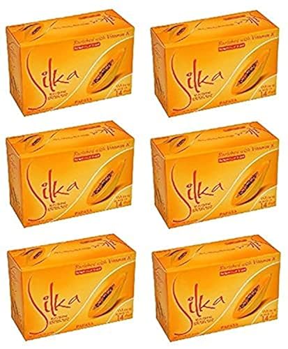 Silka Papaya & Herbal Soap 6 X 135G by SILKA in Saudi Arabia