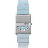 Breda Pulse Tandem Rectangular Watch, 26mm &ndash; Stainless Steel Bracelet, Japanese Quartz Movement