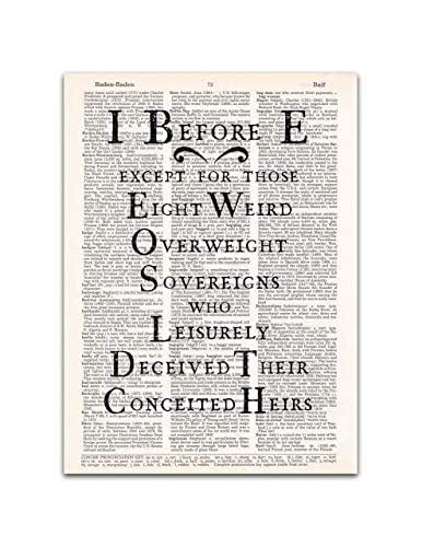 Amazon.com: I Before E, Grammar and Spelling Classroom Decor