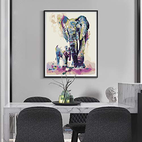 Arfbear Malen Nach Zahlen Erwachsene Kinder Anfänger Ohne Rahmen 40x50 cm DIY Ölgemälde auf Leinwand Handgemalt Tiere… – Bild 5
