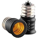 (5-pack) ABI Candelabra Light Bulb Base Extension E12 Socket Extender Adapter