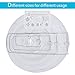 Vastar 12 Packs White Round Paper Lanterns with Assorted Sizes for Party Decorations, Party Lanterns for Decorating Wedding, Festivals, House or Office with 4 Different Sizes