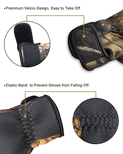 YancLife Angelhandschuhe, Anti-Rutsch-Winter-Fahrradhandschuhe, winddicht, wasserdicht, atmungsaktiv und warm… – Bild 4