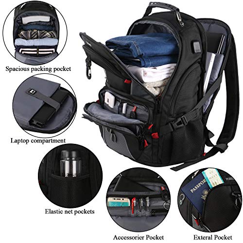 image for YOREPEK 17 Inch Laptop Backpack,Extra Large Travel Backpacks for Men,T