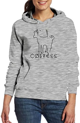 Erika-COSTELL Women Printed Long Sleeve Pocket Drawstring Sweatshirt With Pocket